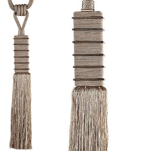 Hallis Pagoda Rope Tieback, Linen