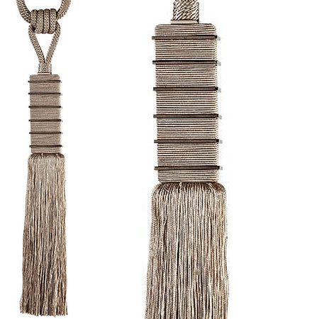Hallis Pagoda Rope Tieback, Linen