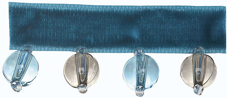 Hallis B`dazzle Trimming Small Beads Grey & Turquoise