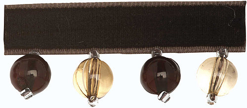 Hallis B`dazzle Trimming Small Beads Apricot & Brown