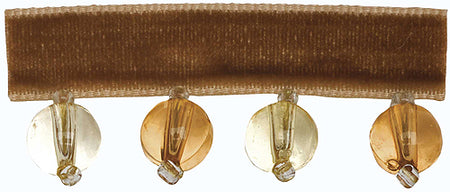 Hallis B`dazzle Trimming Small Beads Ivory & Apricot