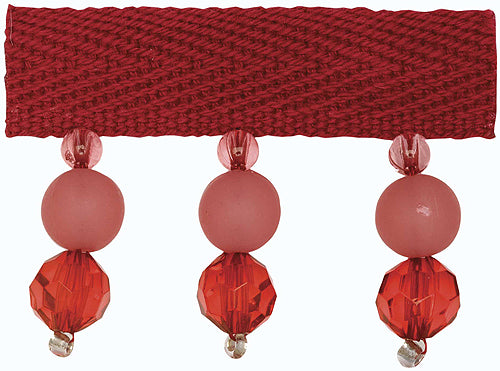 Hallis B`dazzle Trimming Opaque & Clear Beads Rose