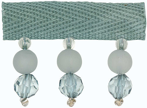 Hallis B`dazzle Trimming Opaque & Clear Beads Turquoise