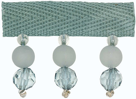 Hallis B`dazzle Trimming Opaque & Clear Beads Turquoise