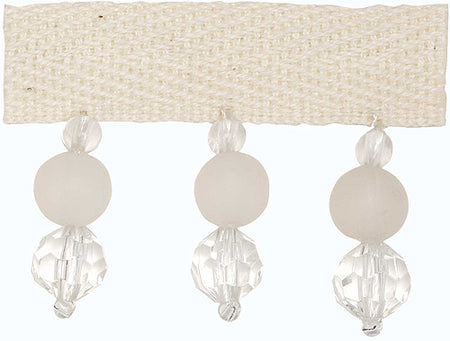 Hallis B`dazzle Trimming Opaque & Clear Beads Clear