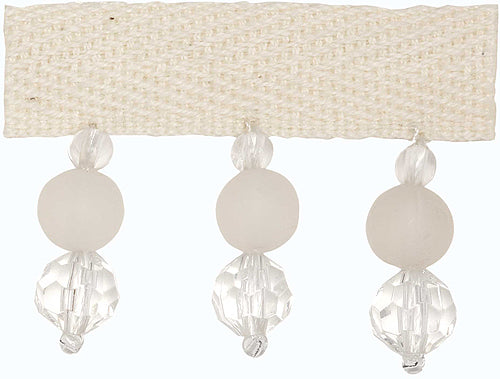 Hallis B`dazzle Trimming Opaque & Clear Beads Clear
