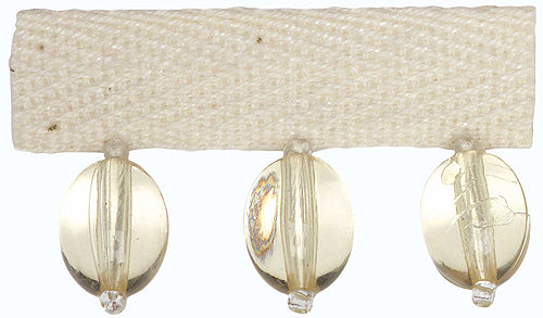Hallis B`dazzle Trimming Oval Beads Ivory