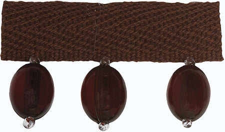 Hallis B`dazzle Trimming Oval Beads Brown