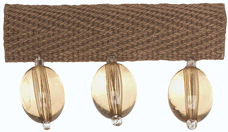 Hallis B`dazzle Trimming Oval Beads Apricot