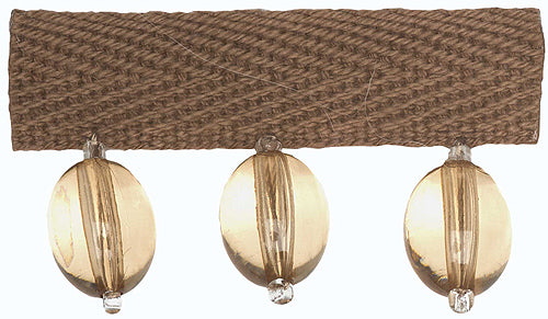 Hallis B`dazzle Trimming Oval Beads Apricot
