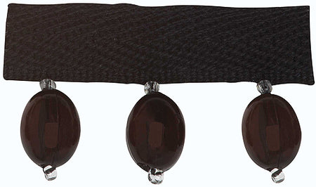Hallis B`dazzle Trimming Oval Beads Black