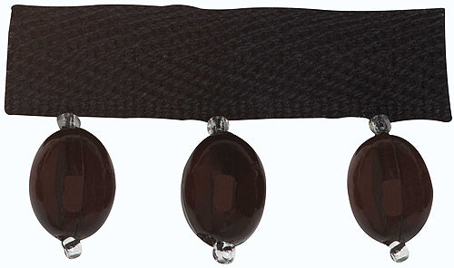 Hallis B`dazzle Trimming Oval Beads Black