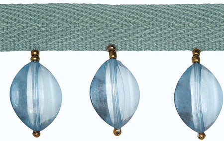 Hallis B`dazzle Trimming Elliptical Beads Turquoise