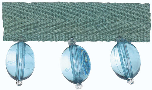 Hallis B`dazzle Trimming Oval Beads Turquoise