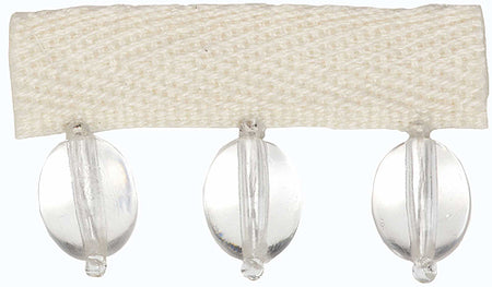 Hallis B`dazzle Trimming Oval Beads Clear