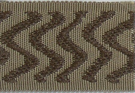 Hallis Warwick Trimming Contemporary Wave Braid Coffee