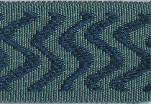 Hallis Warwick Trimming Contemporary Wave Braid Peacock