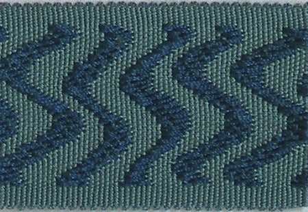 Hallis Warwick Trimming Contemporary Wave Braid Peacock