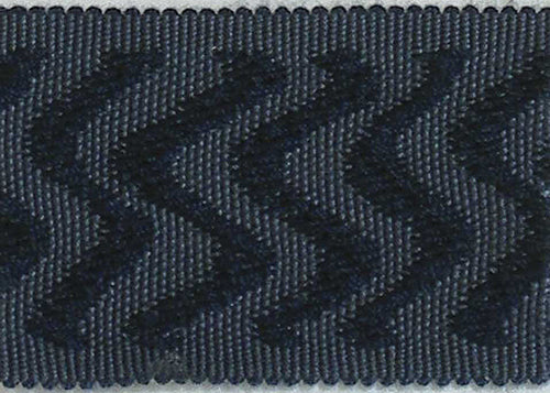 Hallis Warwick Trimming Contemporary Wave Braid Indigo