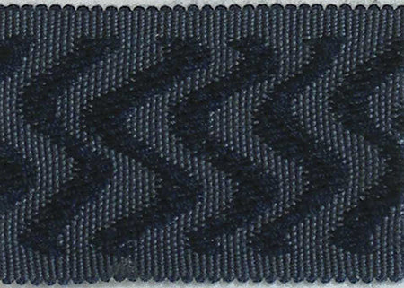 Hallis Warwick Trimming Contemporary Wave Braid Indigo