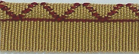 Hallis Warwick Trimming Classic Flanged Cord Red