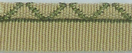 Hallis Warwick Trimming Classic Flanged Cord Leaf Green