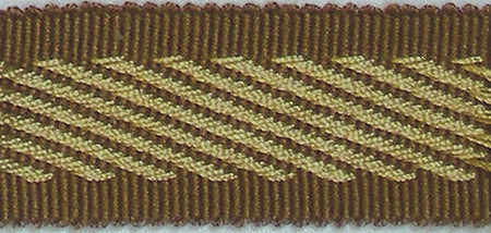 Hallis Warwick Trimming Classic Zebra Braid Sand & Mocha
