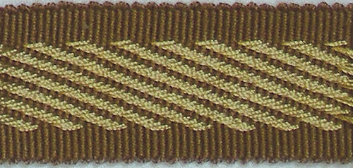 Hallis Warwick Trimming Classic Zebra Braid Sand & Mocha