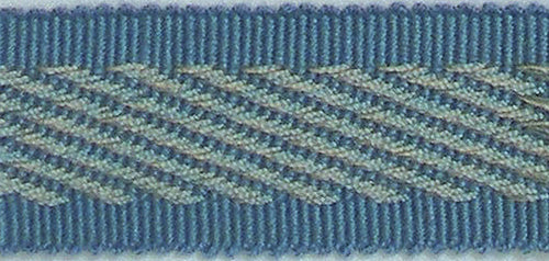 Hallis Warwick Trimming Classic Zebra Braid Blue