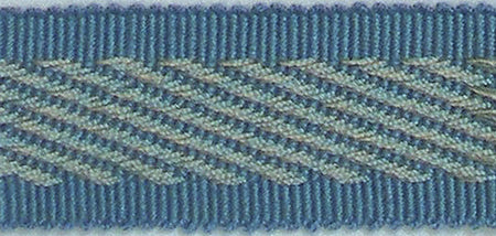 Hallis Warwick Trimming Classic Zebra Braid Blue