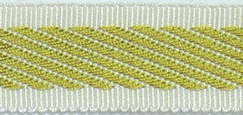 Hallis Warwick Trimming Classic Zebra Braid Lime