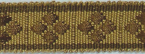 Hallis Warwick Trimming Classic Diamond Braid Sand & Mocha