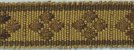 Hallis Warwick Trimming Classic Diamond Braid Sand & Mocha