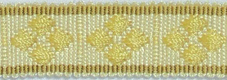 Hallis Warwick Trimming Classic Diamond Braid Gold