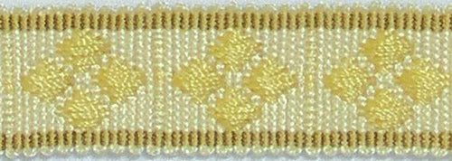 Hallis Warwick Trimming Classic Diamond Braid Gold