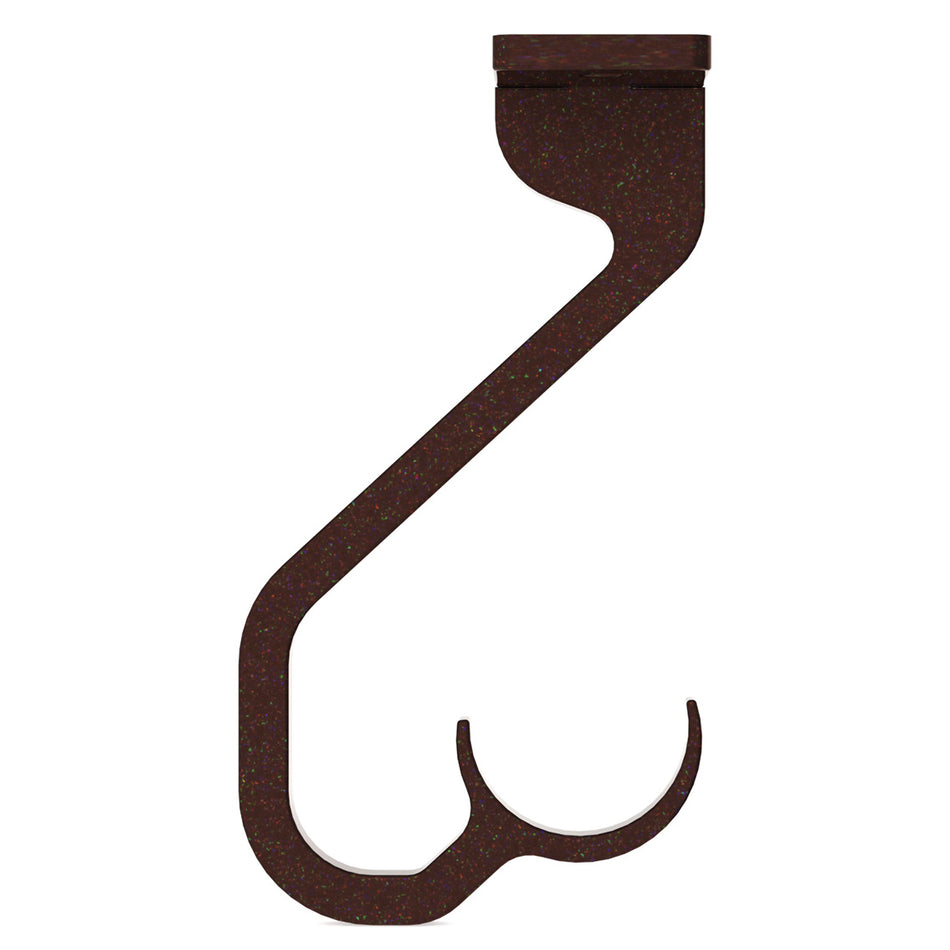 Arc 25mm Metal Ceiling Passing Bracket, Bronze