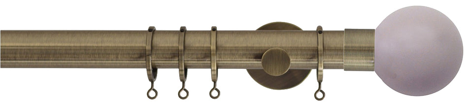 Jones Strand 35mm Pole Burnished Brass, Heather Painted Ball