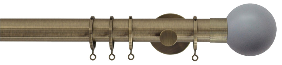 Jones Strand 35mm Pole Burnished Brass, Lead Painted Ball