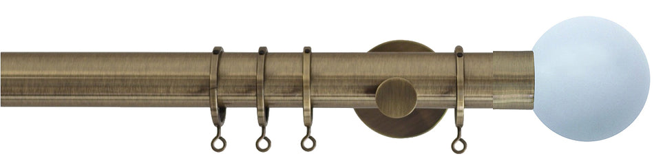 Jones Strand 35mm Pole Burnished Brass, Sky Painted Ball
