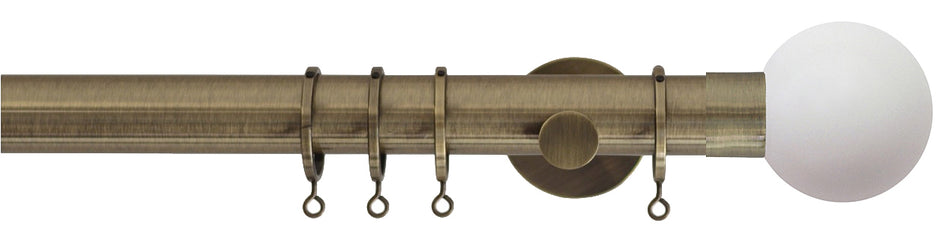 Jones Strand 35mm Pole Burnished Brass, Stone Painted Ball