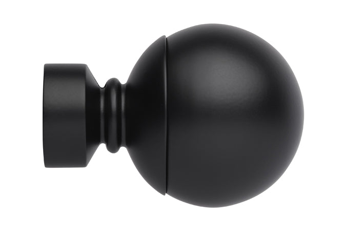 Neo 35mm Ball Finial Only, Matt Black