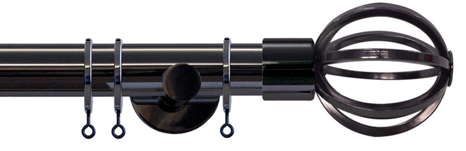 Jones Strand 35mm Pole Black Nickel, Cage