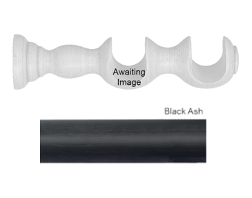 Byron Delano 35mm 45mm Pole Double Bracket Black Ash