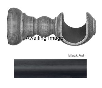 Byron Delano 35mm 45mm Pole Cup Bracket Black Ash