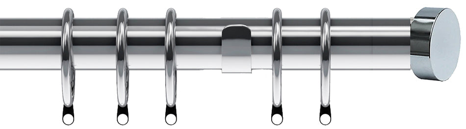 Speedy Poles Apart 28mm Curtain Pole, Chrome, Eton