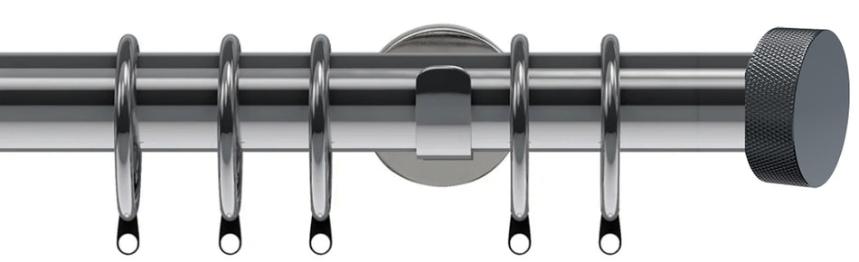 Speedy Poles Apart 28mm Pole Cylinder Polished Graphite, Liv