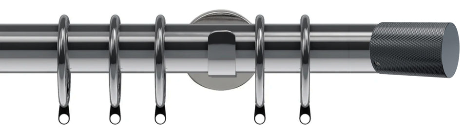 Speedy Poles Apart 28mm Pole Cylinder Polished Graphite, Olivia