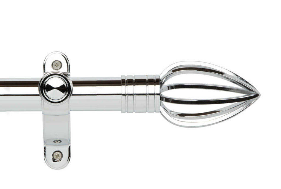 Galleria Metals 50mm Eyelet Pole Chrome Caged Spear