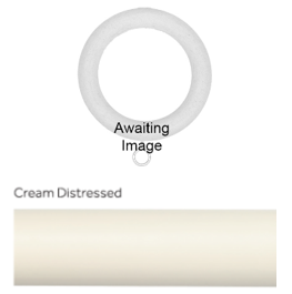 Byron Chalfont 35mm 45mm Curtain Rings Cream Distressed