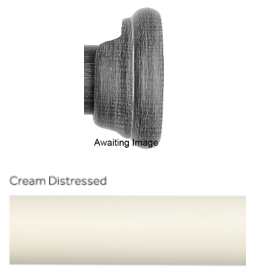 Byron Chalfont 35mm 45mm Pole Recess Bracket Cream Distressed